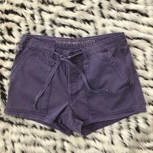 Abercrombie & Fitch purple cotton shorts size M